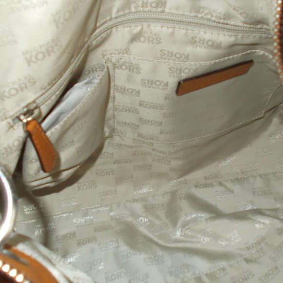 Michael Kors Authentic Tan with Rivets Handbag - Picture 5 of 10